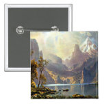 Lake Tahoe painting Nevada art by Albert Bierstadt Buttons