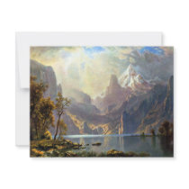 Lake Tahoe painting Nevada art by Albert Bierstadt Custom Invites