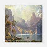 Lake Tahoe painting Nevada art by Albert Bierstadt Magnets