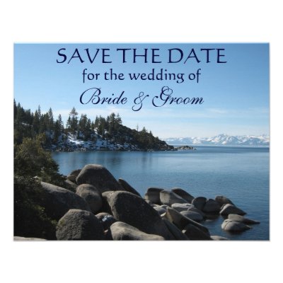 Lake Tahoe Save-the-Date Announcements