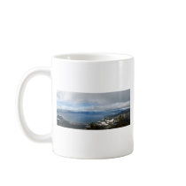 Lake Tahoe Winter Panorama mugs by goldenangelphoto Lake Tahoe Winter Panorama mugs