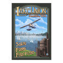 Lake Union Float Plane - Seattle, WA Travel Poster posters