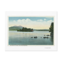 Lake View of the Belknap Mountains Post Card