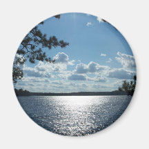 Lake View Refrigerator Magnets