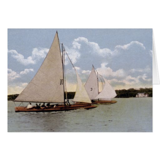 Lake Winnebago Sail Boat Race Oshkosh Wisconsin Card Zazzle