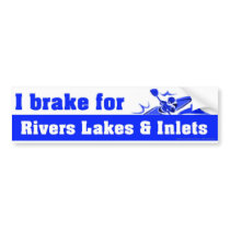 LakeBrakeBlue bumper stickers