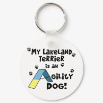 Lakeland Terrier Agility Dog keychains