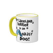 Lakeland Terrier Agility Dog mugs by MenagerieMayhem Lakeland Terrier Agility Dog mugs