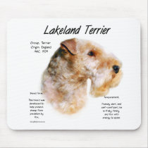 Lakeland Terrier History Design mousepads
