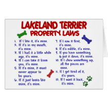 LAKELAND TERRIER Property Laws 2 cards by poochloverstuff LAKELAND TERRIER Property Laws 2 cards