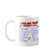 LAKELAND TERRIER Property Laws 2 mugs by poochloverstuff LAKELAND TERRIER Property Laws 2 mugs
