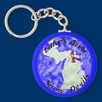 Lakes Area Snow Devils Keychain keychains