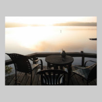 Lakeside dawn posters