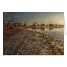 Lakeside Path at Dawn 1 Card