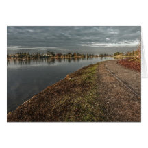 Lakeside Path at Dawn 2 Card