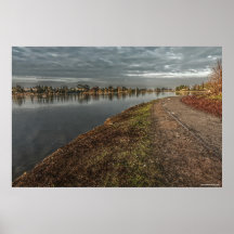 Lakeside Path at Dawn 2 Print