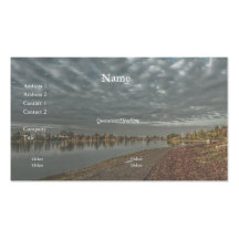 Lakeside Path at Dawn 3 Business Card
