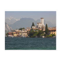 Lakeside town, Malcesine, Verona Province, Italy Postcard