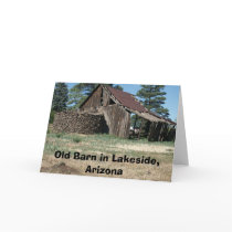 LakesideBarn, Old Barn in Lakeside, Arizona cards