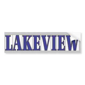 LAKEVIEW bumpersticker