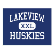 Lakeview - Huskies - High - Saint Clair Shores Postcards