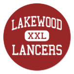Lakewood - Lancers - High - Lakewood California Round Sticker