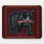 Lakhotah Country-black-bear, "MATO" & salmon mousepads