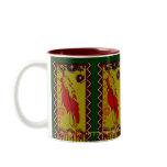 Lakhotah symbolic primitive feather art drink mug