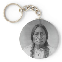 Lakota American Indian Chief Sitting Bull Key Chain
