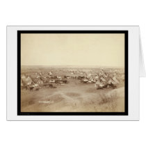 Lakota Indian Camp Pine Ridge SD 1891 Greeting Card