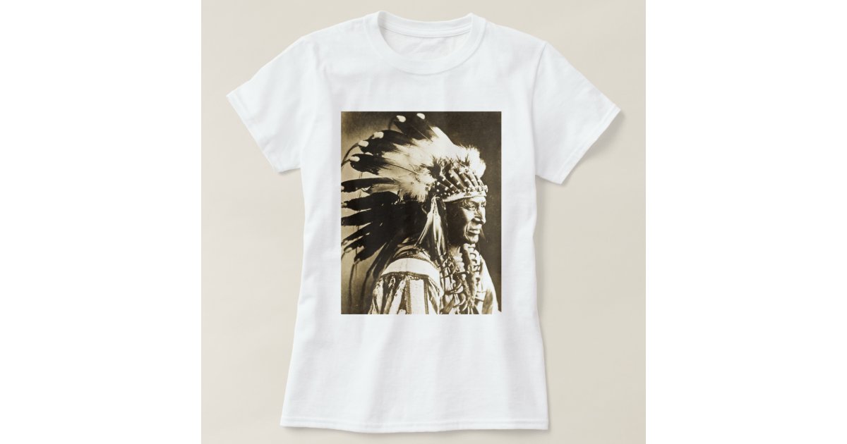 Lakota Sioux Chief White Swan TShirt Zazzle