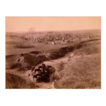 Lakota Tipi Camp Postcard