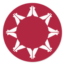 Lakota Tribe Round Stickers