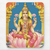 Lakshmi: Triple Lotus Mouse Pads
