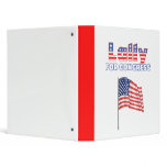 Lally for Congress Patriotic American Flag binders