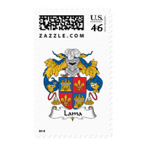 Lama Family Crest postage by coatsofarms Lama Family Crest postage