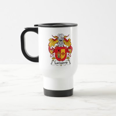 Lamadrid Family Crest Mug by coatsofarms