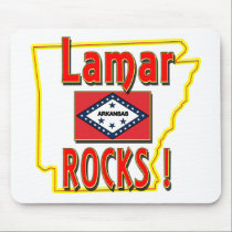 Lamar Rocks ! (red) mousepads