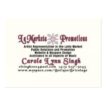 Lamarketa Poster business cards