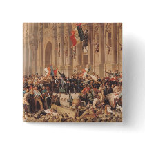 Lamartine rejects the red flag in 1848 pins