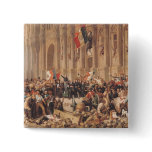 Lamartine rejects the red flag in 1848 buttons