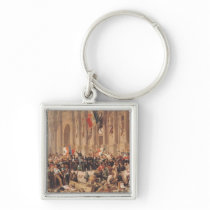 Lamartine rejects the red flag in 1848 key chain