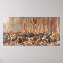 Lamartine rejects the red flag in 1848 poster