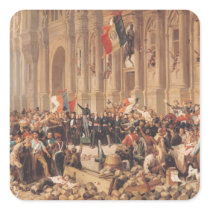 Lamartine rejects the red flag in 1848 stickers