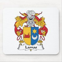 Lamas Family Crest mousepads by coatsofarms Lamas Family Crest mousepads