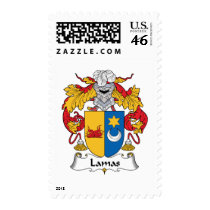 Lamas Family Crest postage by coatsofarms Lamas Family Crest postage