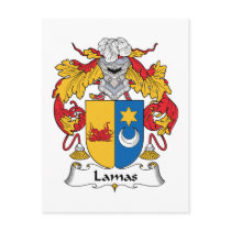 Lamas Family Crest postcards by coatsofarms Lamas Family Crest postcards
