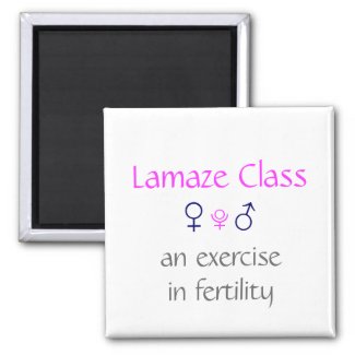 Lamaze Class_an exercise in fertility Swim Team magnet