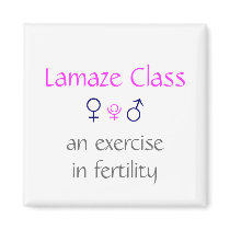 Lamaze Class_an exercise in fertility Swim Team magnets by UCanSayThatAgain Lamaze Class_an exercise in fertility Swim Team magnets