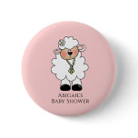 Lamb Baby Shower Favor buttons